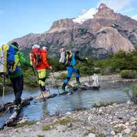 zustieg-pedra-negra-marconi.jpg <strong><strong>Zustieg Richtung Piedra Negra bei hohem Wasserstand </strong> </strong>© Stefan Brunner