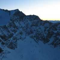 <span><span><strong>Abendstimmung am Eiskögele, Blick auf die Nordwand und den Kastengrat.</strong> <span class=>© Wolfgang Wiesner </span></span></span>
