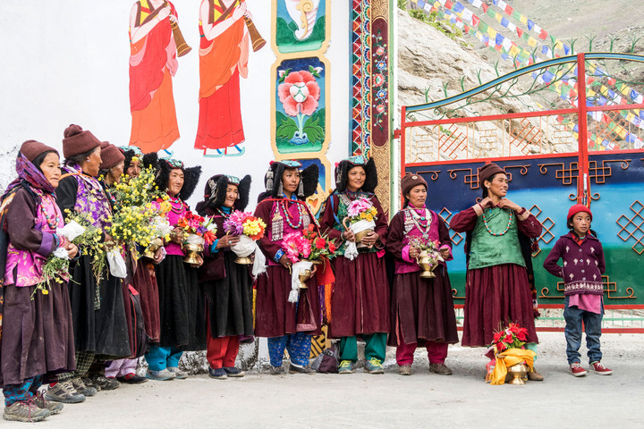 <strong>Traditionelle Tracht der Ladakhi-Frauen</strong><span> </span><span class=>© Timo Moser</span>