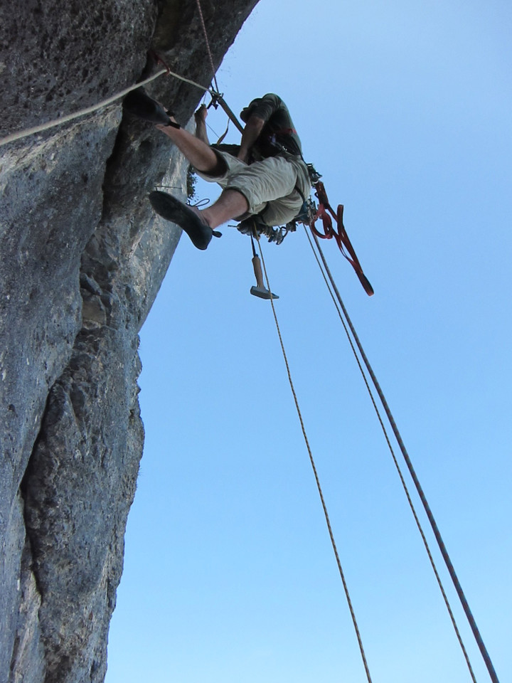 <span><strong>Vierte Seillänge</strong> <span class=>© Timo Moser</span> </span>