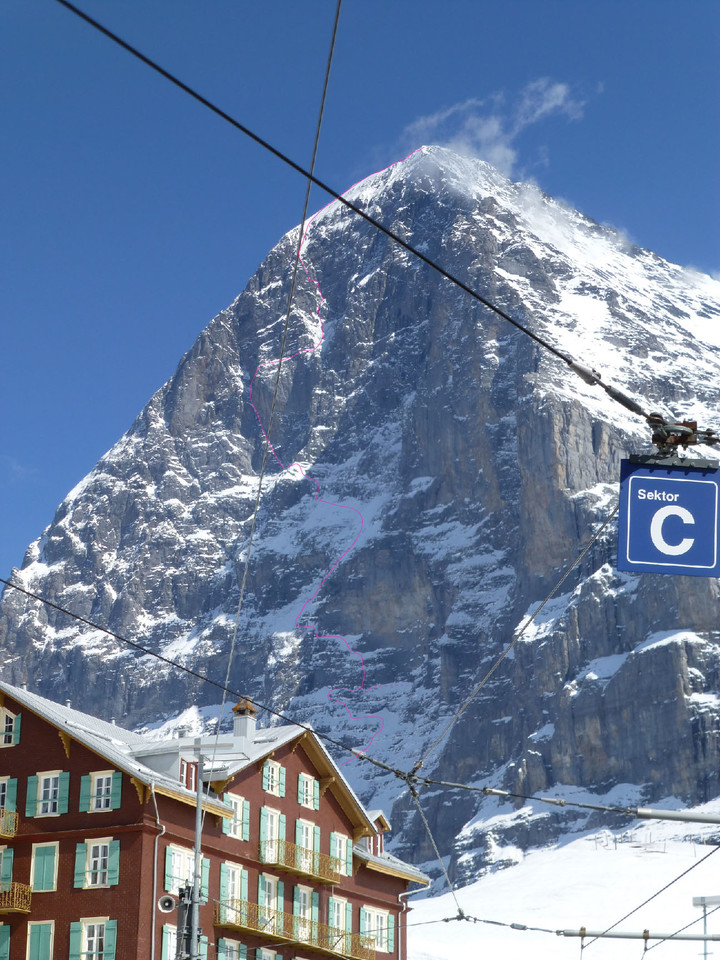 <span><strong>Unser Routenverlauf, mit Stolleneinstieg strichliert</strong> <span class=>© Roli Striemitzer</span></span>