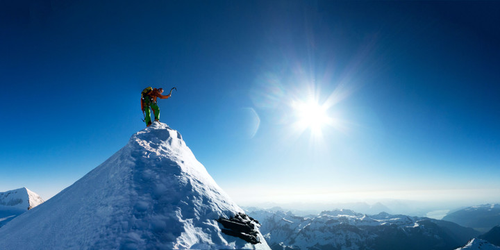 <strong>Roli auf den letzten Metern zum Gipfel am Mittellegigrat</strong>