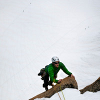 <span>In der vorletzten Länge war noch etwas Schnee</span>