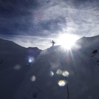 Timo auf der Grögerschneid, der Wind intensivierte sich hier