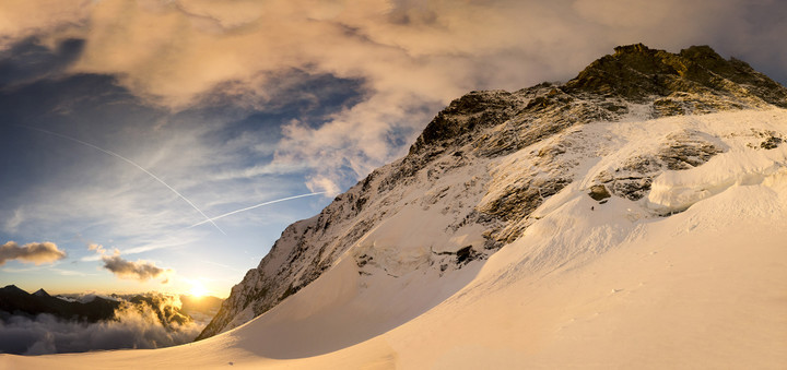 Großglockner Nordwand im Morgenlicht