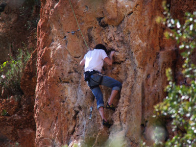 Frontale Klettertechnik