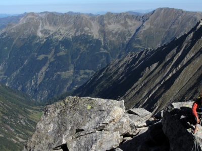 Am Gipfel der Grundschartner Nordkante