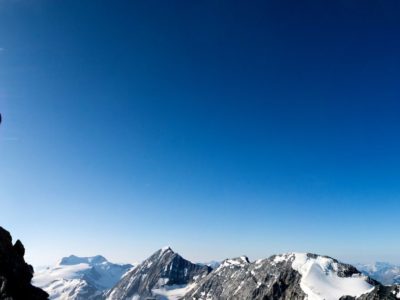 Felsnadel und Sonne in der Ortler Gruppe