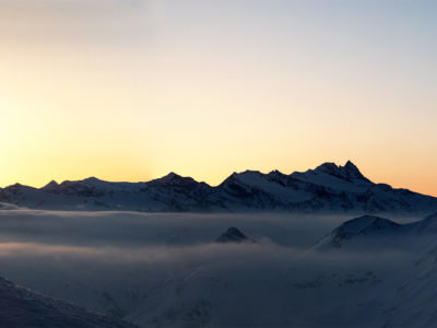Sonnenaufgang mit Blick auf Großglockner