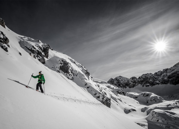 Skitourengeher im Aufstieg