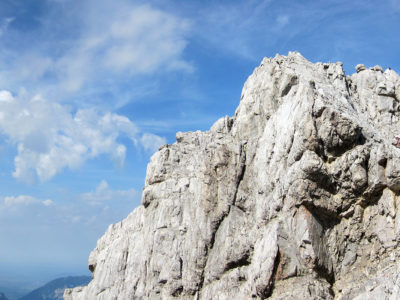 Zwei Kletterer bei der Watzmann Überschreitung