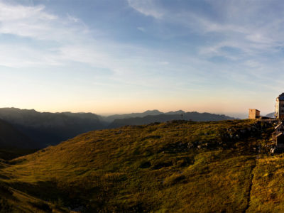 Sonnenuntergang Watzmannhaus