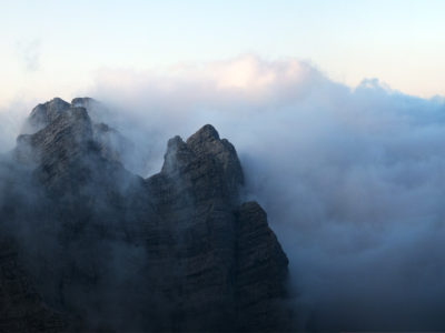 Wolkenstimmung Watzmann Ostwand